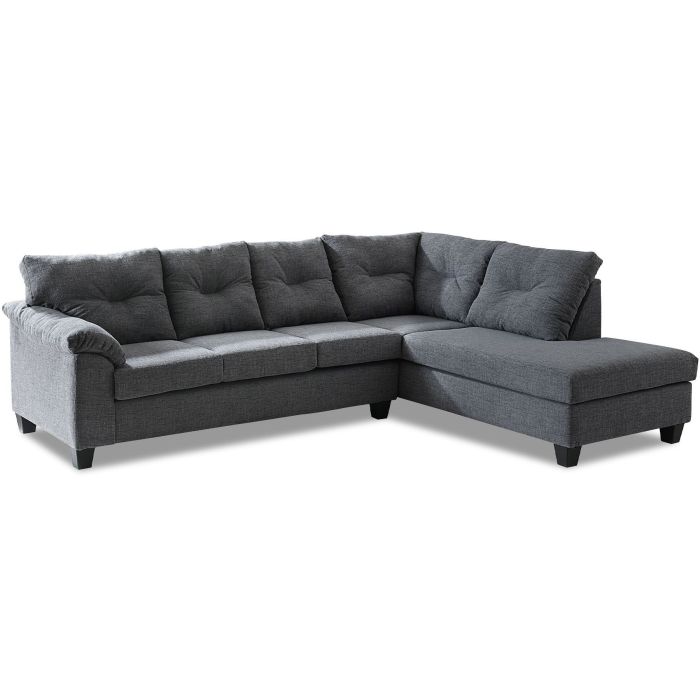 Argent Midnight 2-Piece Sectional - 6925AM20