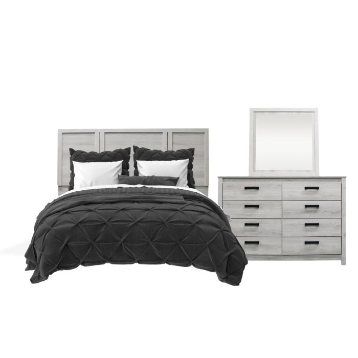 Aurora Oak 3-Piece Queen Bedroom Set - 0630AO30
