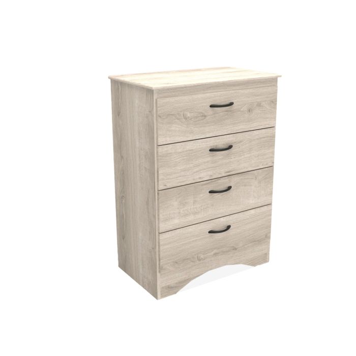 Aurora Oak 4 Drawer Chest - 0912AO04