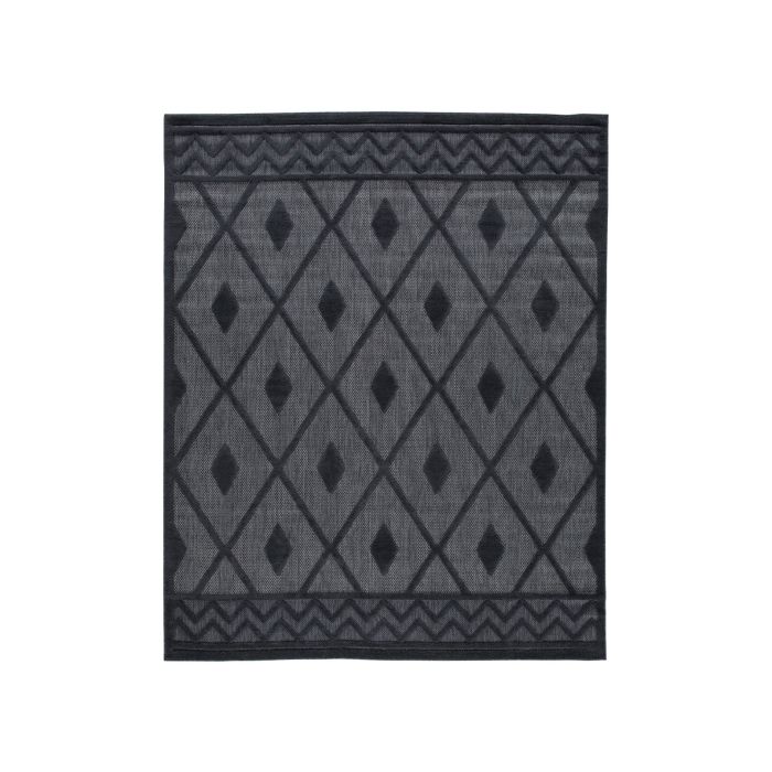Averlain Black Indoor/Outdoor 5x7 Area Rug  - ARUGAV00