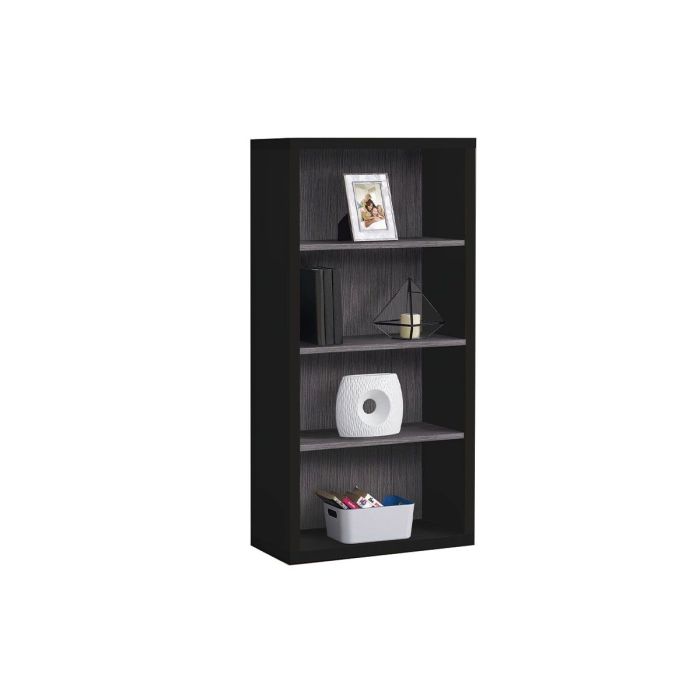 Black/Grey Bookcase - 7407BG00