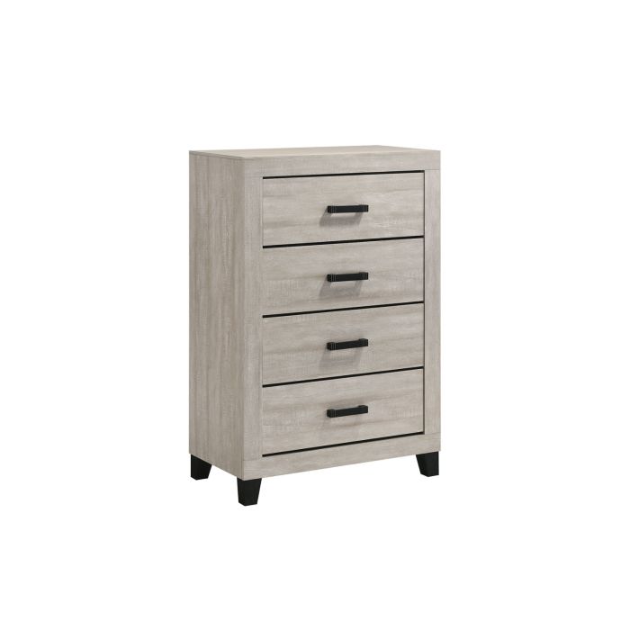 Bradley Dusty Grey Oak 5 Drawer Chest - 0370GO04
