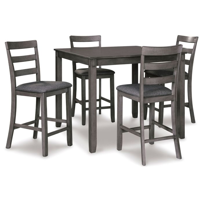 Bridson Grey Counter Height 5-Piece Dinette Set - 0383BG50