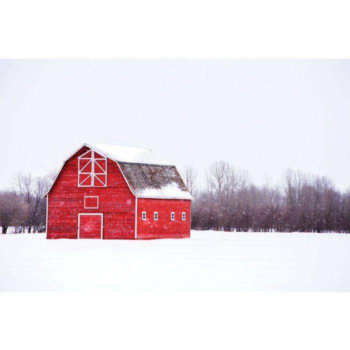 Bright Red Barn 24 x 36 Print - SF472436