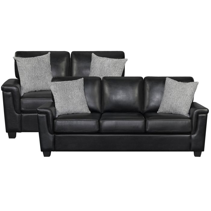 Brynn Black Sofa & Loveseat - 1030BB20