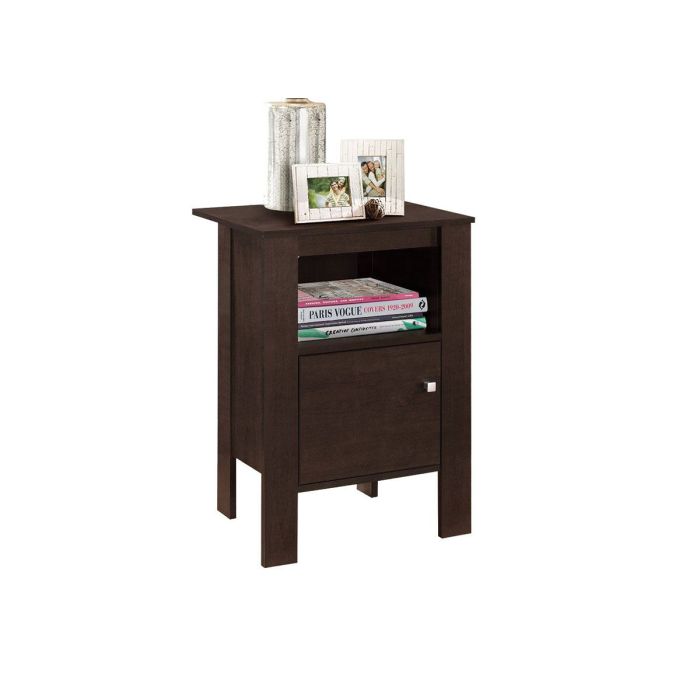 Cappuccino Night Stand With Storage - 2135CA05