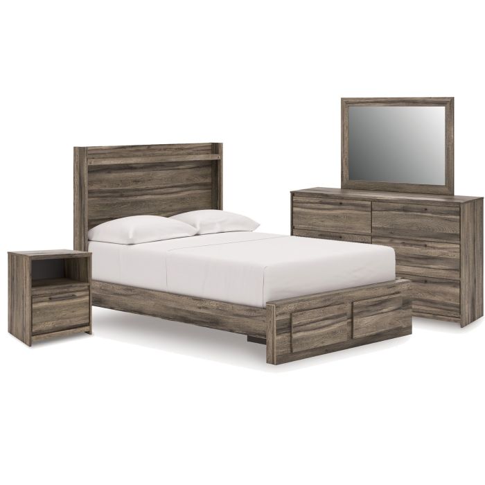 Elbrim Brown 7-Piece Full Storage Bedroom - 2005EB7F