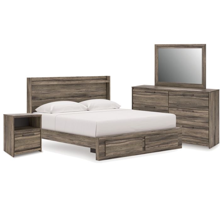 Elbrim Brown 7-Piece King Storage Bedroom - 2005EB7K