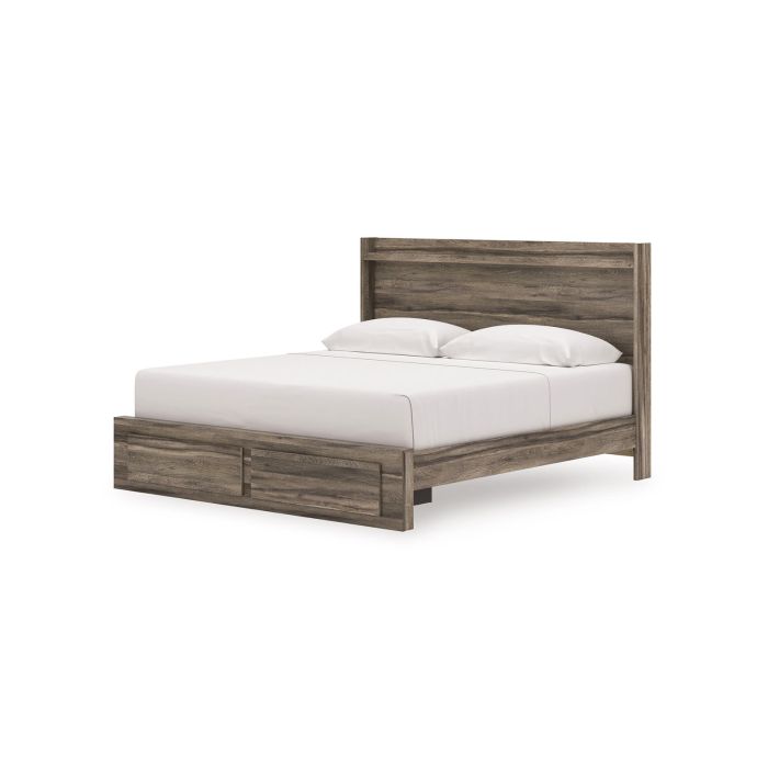 Elbrim Brown King Panel Storage Bed - 2005EB4K