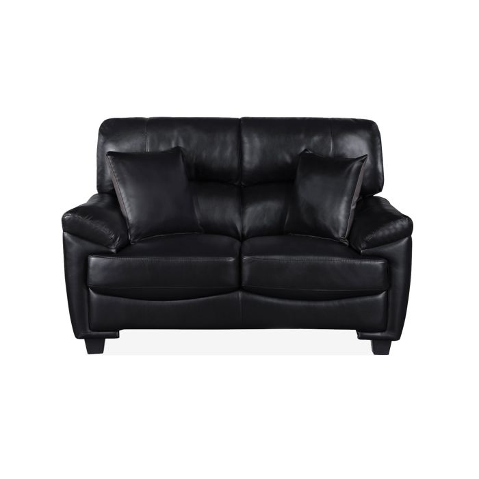 Felix Black Loveseat - 0050FB02