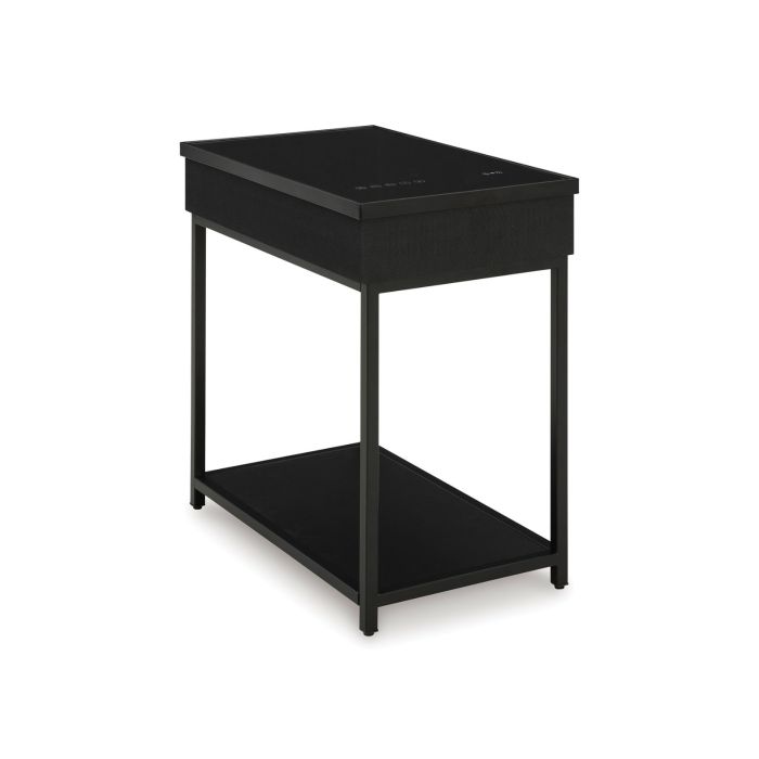 Gemmet Black Accent Table with Speaker - 4000GB00