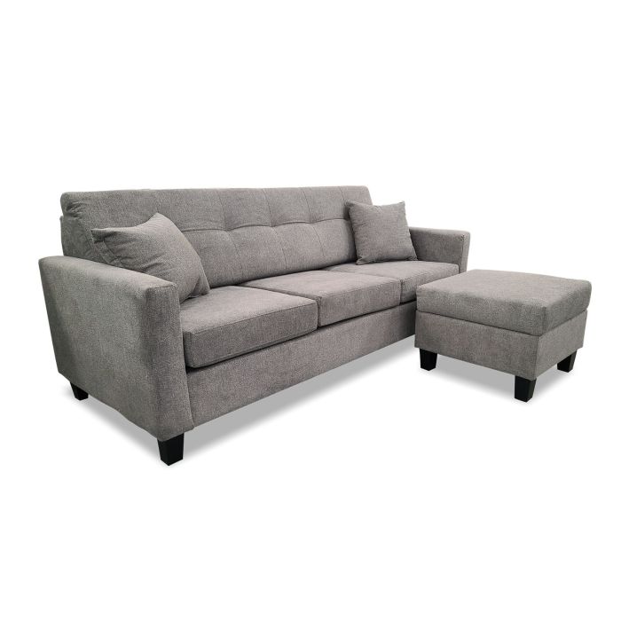 Grey 2PC Sofa & Ottoman - 2333KG20