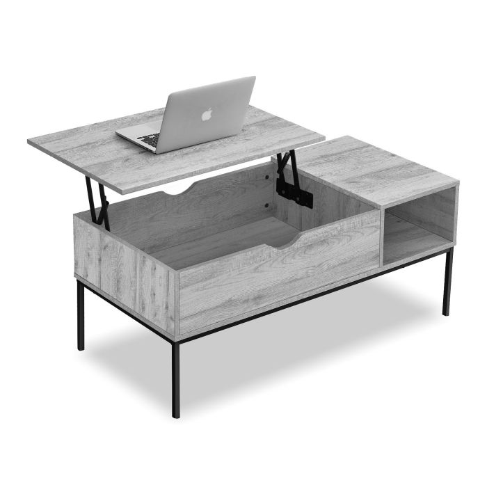 Grey/Black 42 inch Lift Top Coffee Table - 3805GB01