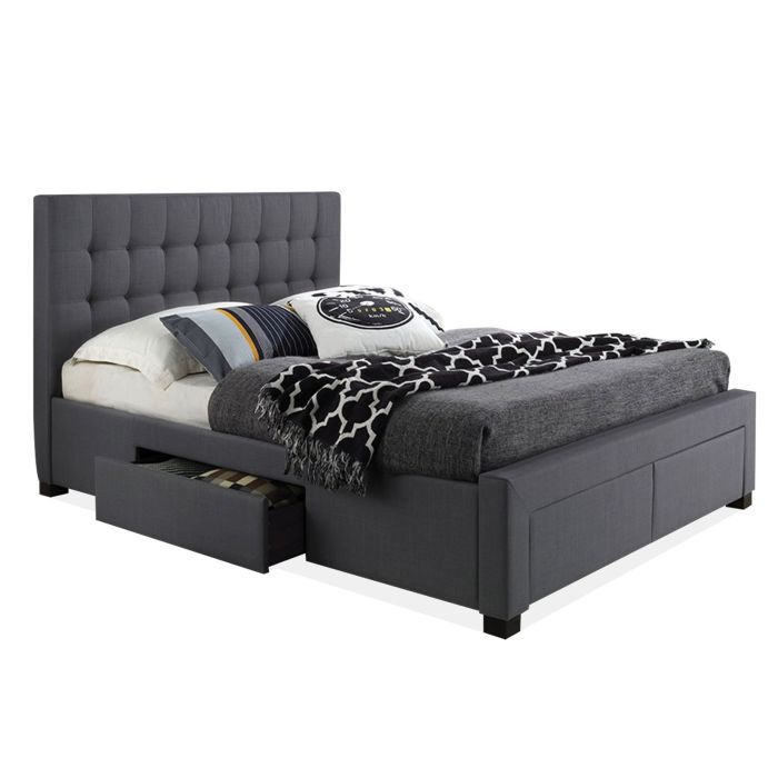 Grey Queen Storage Bed - 2152GY3Q