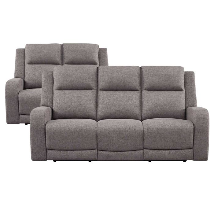 Hyde Park Granite Power Reclining Sofa & Loveseat - 7121HG20