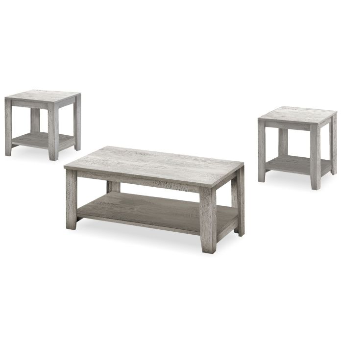 Industrial Grey 3-Piece Coffee Table Set  - 7880GY30