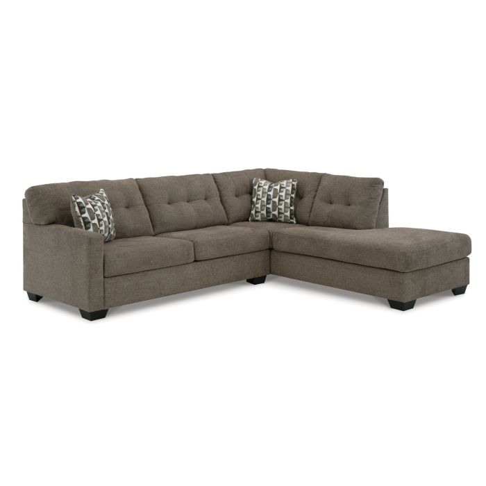 Mahoney Chocolate 2PC Right-Facing Sectional - 3100MC2R