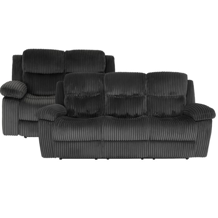 Mia Midnight Reclining Sofa and Loveseat - 0075MM20