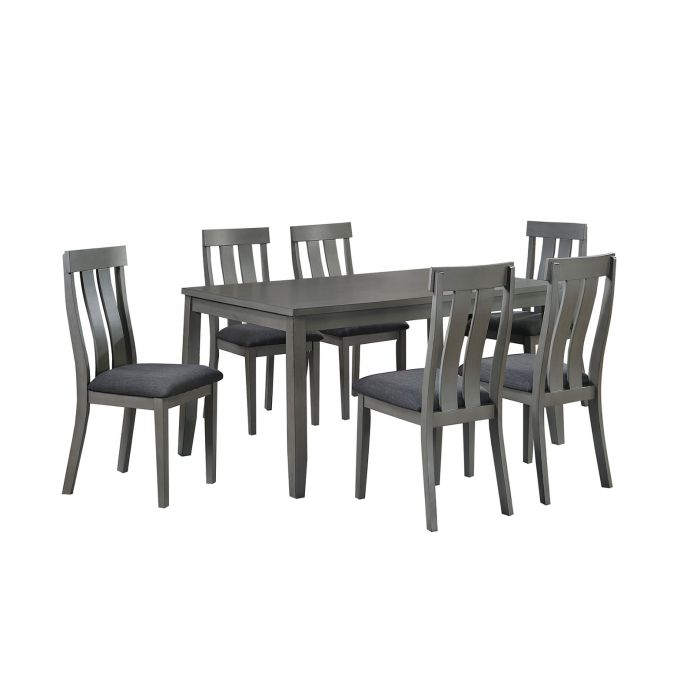 Mira Grey 7-Piece Dinette Set - 0626MG70