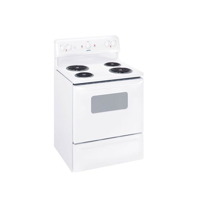Moffat White 30" Electric Range with Coil Burners - MOFFSTCO