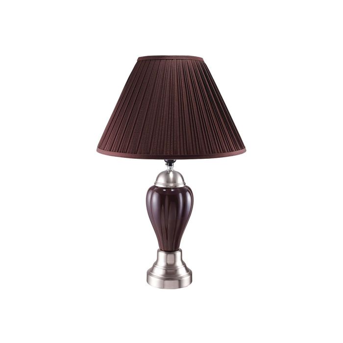 Porcelain Chocolate/Brushed Nickel  Lamp - 6115CH15