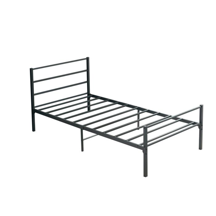 Twin Metal Platform Bed - 2412BKTW