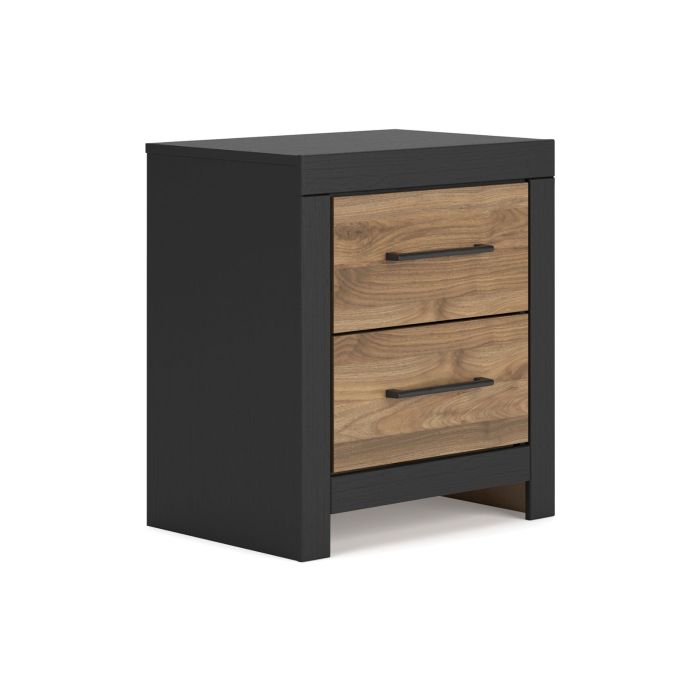 Vertani Black & Honey Nightstand - 2073VB05
