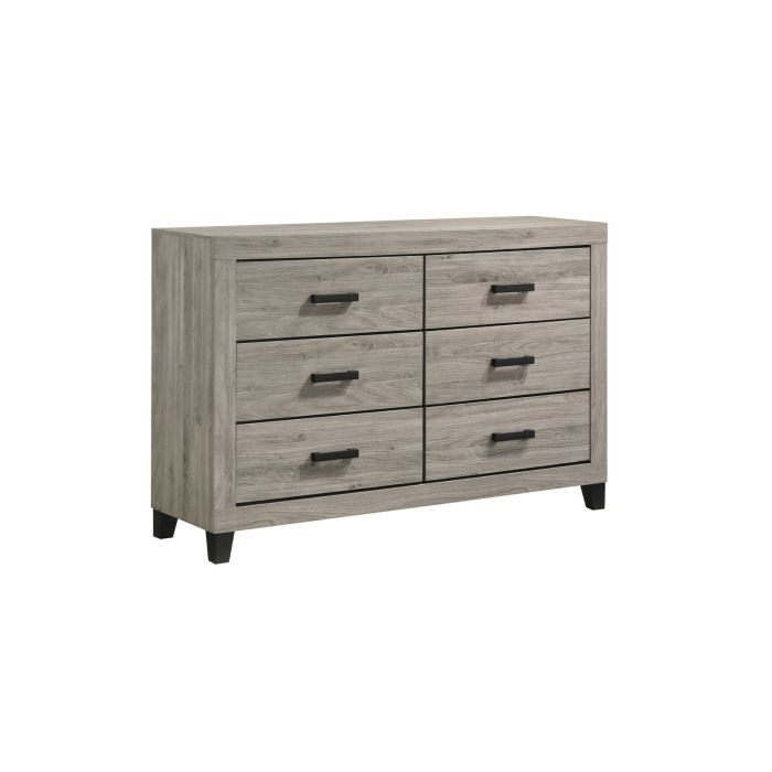 Wesley Light Grey Dresser - 0360LG01