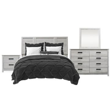 Aurora Oak 4-Piece Bedroom Set - 0630AO40