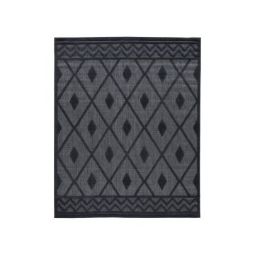 Averlain Black Indoor/Outdoor 5x7 Area Rug  - ARUGAV00