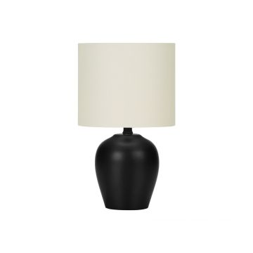 Black Ceramic 17" Table Lamp - 9738BC15