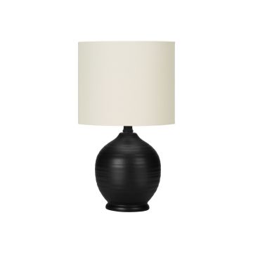 Black Ceramic 17" Table Lamp - 9739BC15