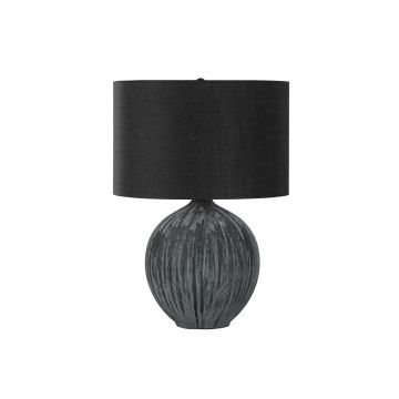 Black Ceramic 23" Table Lamp - 9618BC15