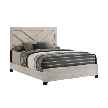 Bradley Dusty Grey Oak Queen Bed - 0370GO3Q