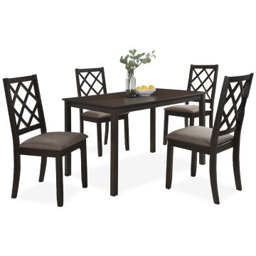 Carason Espresso 5-Piece Dinette Set - 0220CE50