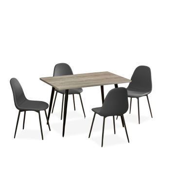 Charcoal 5-Piece Dinette - 0215CH50
