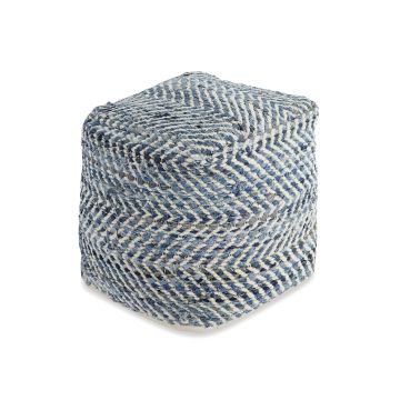 Chevron Blue Pouf - 0445CB00