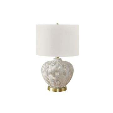 Cream Resin 21" Table Lamp - 9617CR15
