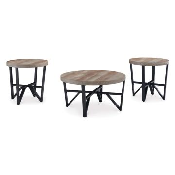 Deanlee Grey 3-Piece Coffee Table Set - 0235DG30