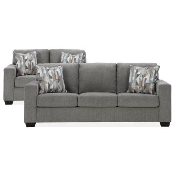 Deltona Graphite Sofa and Loveseat Set - 5120DG20