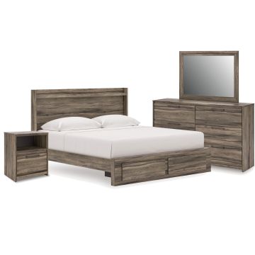 Elbrim Brown 7-Piece King Storage Bedroom - 2005EB7K