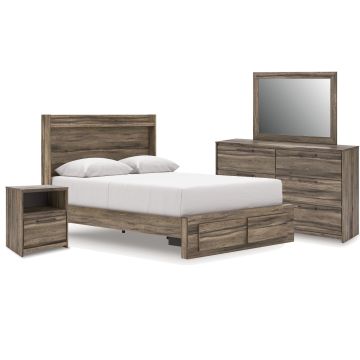 Elbrim Brown 7-Piece Queen Storage Bedroom - 2005EB7Q