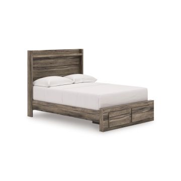 Elbrim Brown Full Panel Storage Bed - 2005EB4F