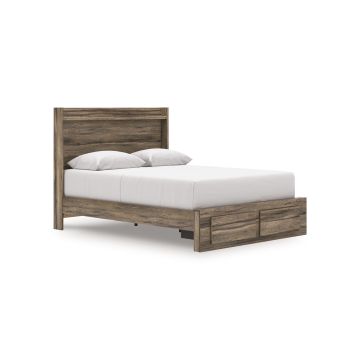 Elbrim Brown Queen Panel Storage Bed - 2005EB4Q