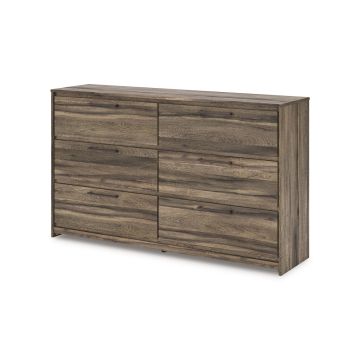 Elbrim Brown Six Drawer Dresser - 2005EB01