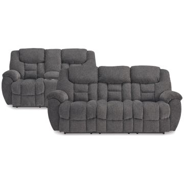 Foreside Charcoal Motion Sofa & Loveseat - 3810FC20