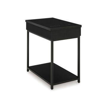 Gemmet Black Accent Table with Speaker - 4000GB00
