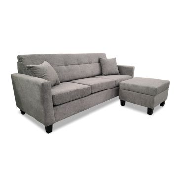 Grey 2PC Sofa & Ottoman - 2333KG20