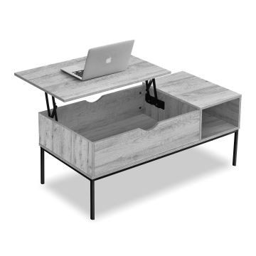 Grey/Black 42 inch Lift Top Coffee Table - 3805GB01