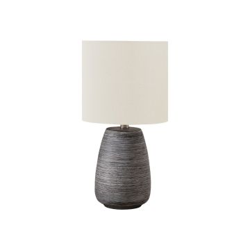 Grey Ceramic 19" Table Lamp - 9633GC15